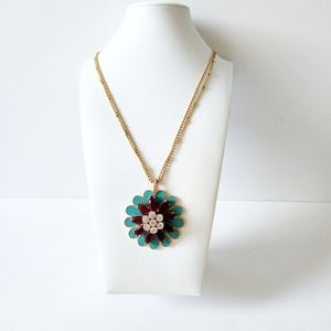 NWOT Kate Spade Bold Blooms Pendant Necklace